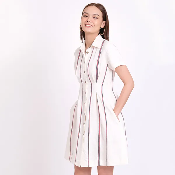 Váy Linen Nữ F2 Fashion & Freedom D374-T-S-0421 Màu Trắng Size S
