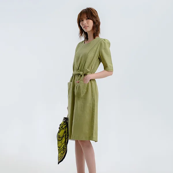 Váy Linen Nữ F2 Fashion & Freedom Becoming Unveil D522-XD-S-0721 Màu Xanh Đen Size S