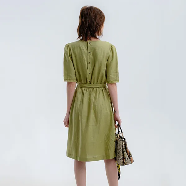 Váy Linen Nữ F2 Fashion & Freedom Becoming Unveil D522-XD-S-0721 Màu Xanh Đen Size S
