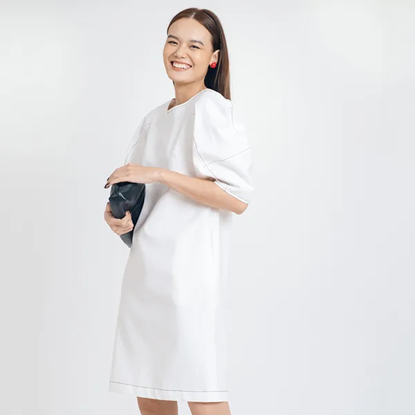 Váy Linen Nữ F2 Fashion & Freedom D540-TCN-S-0621 Màu Trắng Size S