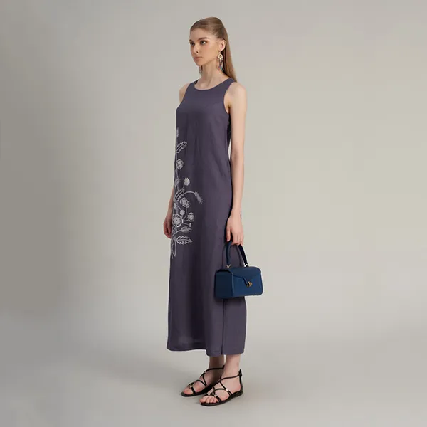 Váy Linen Nữ F2 Fashion & Freedom Holiday Vibes D316-TD-S-0323 Màu Tím Size S