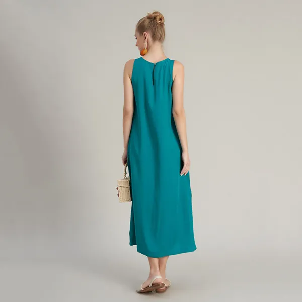 Váy Linen Nữ F2 Fashion & Freedom Holiday Vibes D704-X-S-0323 Màu Xanh Size S