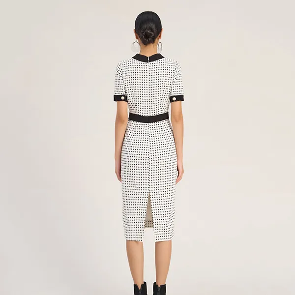 Váy Nữ F2 Fashion & Freedom D696-TCR-S-0223 Màu Trắng/Đen Size S