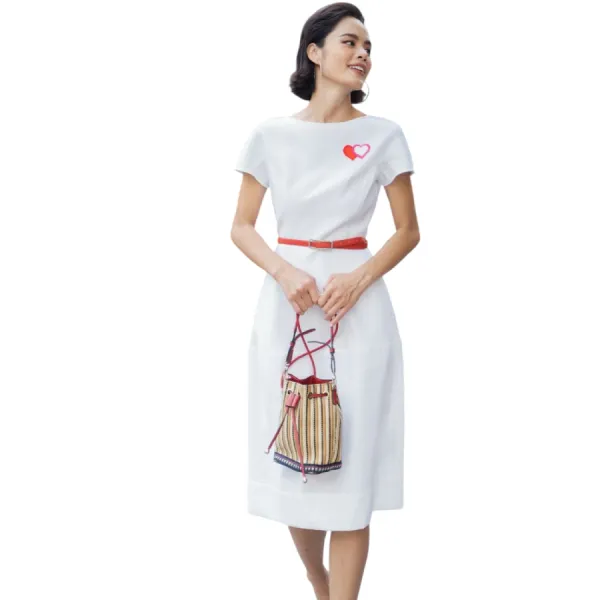 Váy Nữ F2 Fashion & Freedom Linen Becoming Unveil D521-T-S-0521 Màu Trắng Size S