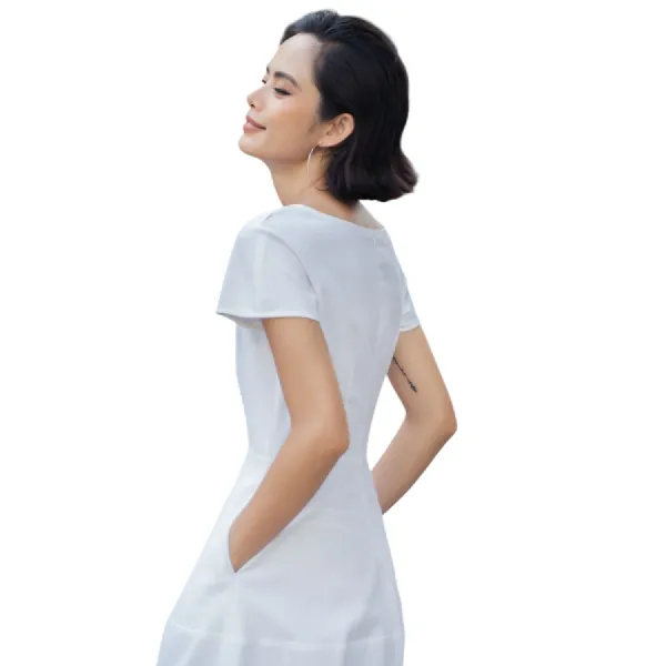 Váy Nữ F2 Fashion & Freedom Linen Becoming Unveil D521-T-S-0521 Màu Trắng Size S