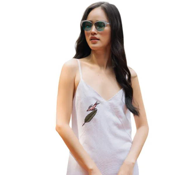 Váy Nữ F2 Fashion & Freedom Linen Floral D393-T-S-0420 Màu Trắng Size S