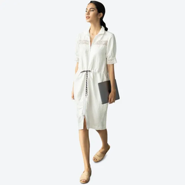 Váy Nữ F2 Fashion & Freedom Linen Inspiration At Work D462-TR-S-0820 Màu Trắng Size S