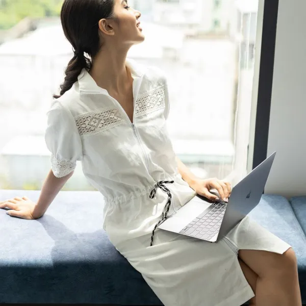 Váy Nữ F2 Fashion & Freedom Linen Inspiration At Work D462-TR-S-0820 Màu Trắng Size S
