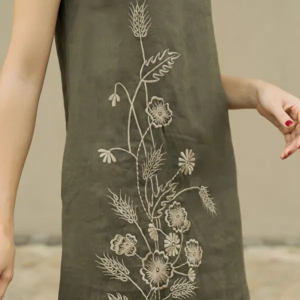 Váy Nữ F2 Fashion & Freedom Linen Stay Classy D316-XR-S-0919 Màu Xanh Rêu Size S