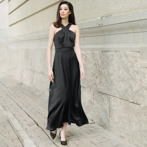 Váy Nữ F2 Fashion & Freedom Silk Queen Of The Night D415-D-S-0520 Màu Đen Size S