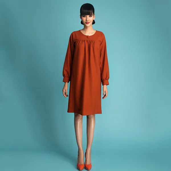 Váy Ruby Nữ F2 Fashion & Freedom I Can And I Will HT-D04-NB-S-0121 Màu Nâu Size S