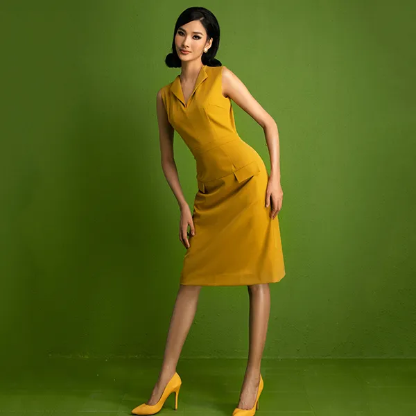 Váy Ruby Nữ F2 Fashion & Freedom I Can And I Will HT-D08-VN-S-0121 Màu Vàng Size S