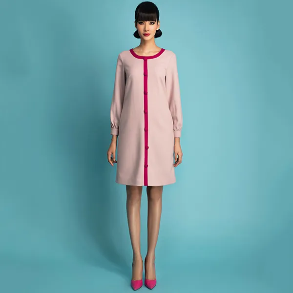 Váy Ruby Nữ F2 Fashion & Freedom I Can And I Will HT-D09-HN-S-0121 Màu Hồng Nhạt Size S