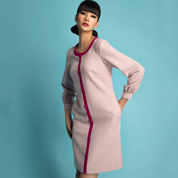 Váy Ruby Nữ F2 Fashion & Freedom I Can And I Will HT-D09-HN-S-0121 Màu Hồng Nhạt Size S