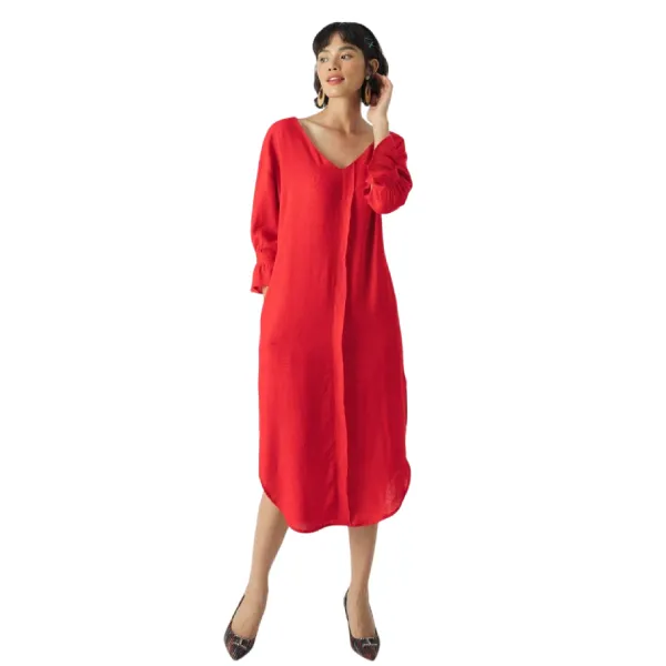 Váy Suông Nữ F2 Fashion & Freedom Becoming Color Me D496-D-S-0321 Màu Đỏ Size S