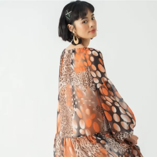 Váy Suông Nữ F2 Fashion & Freedom Becoming Color Me D502-CHT-S-0321 Màu Cam Size S