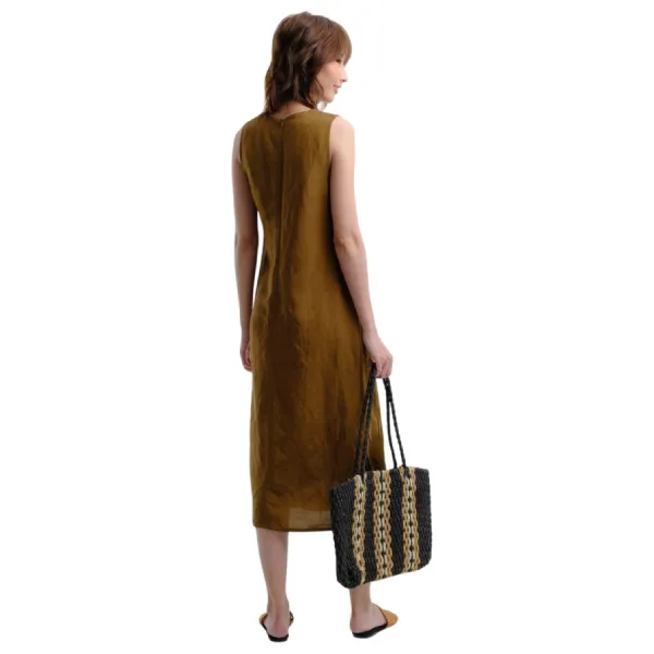 Váy Suông Nữ F2 Fashion & Freedom Linen After SunSet D443-N-S-0620 Màu Nâu Size S