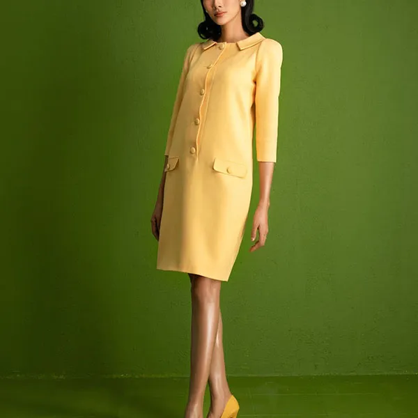 Váy Suông Nữ F2 Fashion & Freedom Ruby I Can And I Will HT-D06-V-S-0121 Màu Vàng Size S