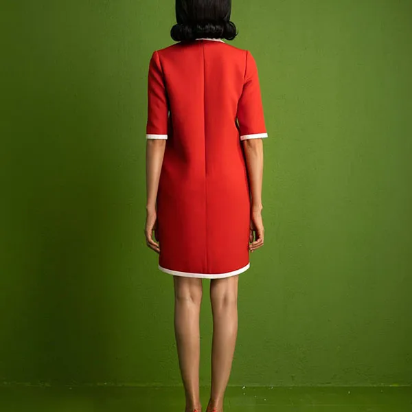 Váy Suông Nữ F2 Fashion & Freedom Ruby I Can And I Will HT-D07-D-S-0121 Màu Đỏ Hồng Size S