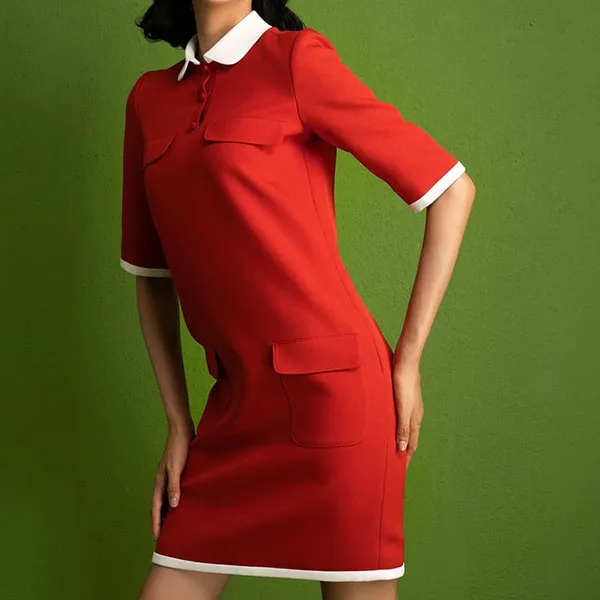 Váy Suông Nữ F2 Fashion & Freedom Ruby I Can And I Will HT-D07-D-S-0121 Màu Đỏ Hồng Size S