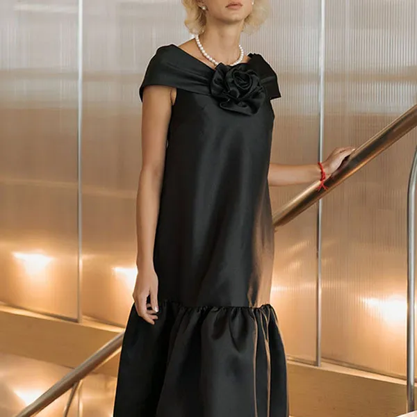 Váy Váy Trễ Vai Nữ F2 Fashion & Freedom Queen Of The Night D402-D-S-0420 Màu Đen Size S