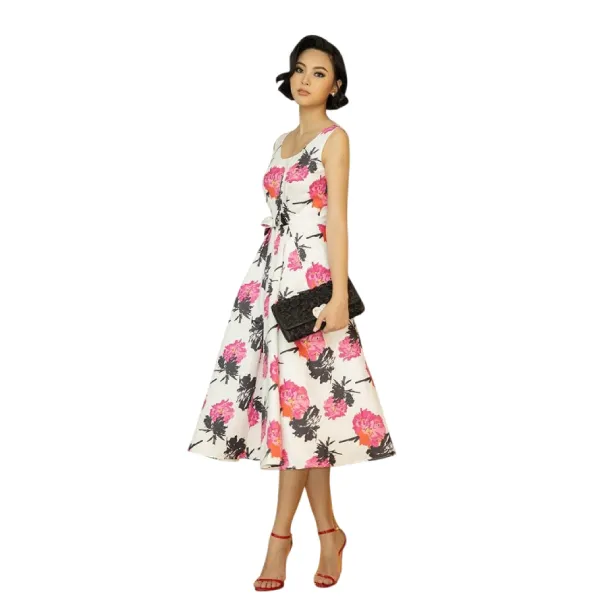 Váy Xòe Nữ F2 Fashion & Freedom Women's Queen Of The Night D474-TH-S-1020 Màu Trắng Size S