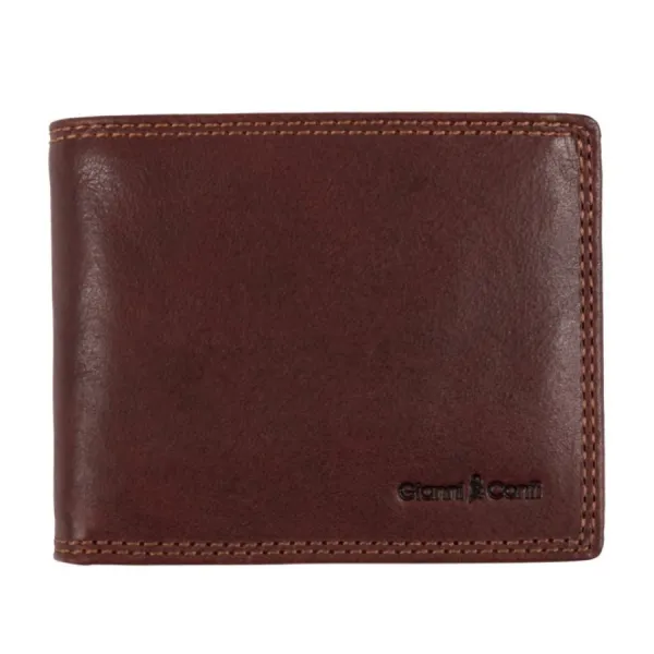 Ví Nam Gianni Conti 917020-28 Màu Nâu Đậm