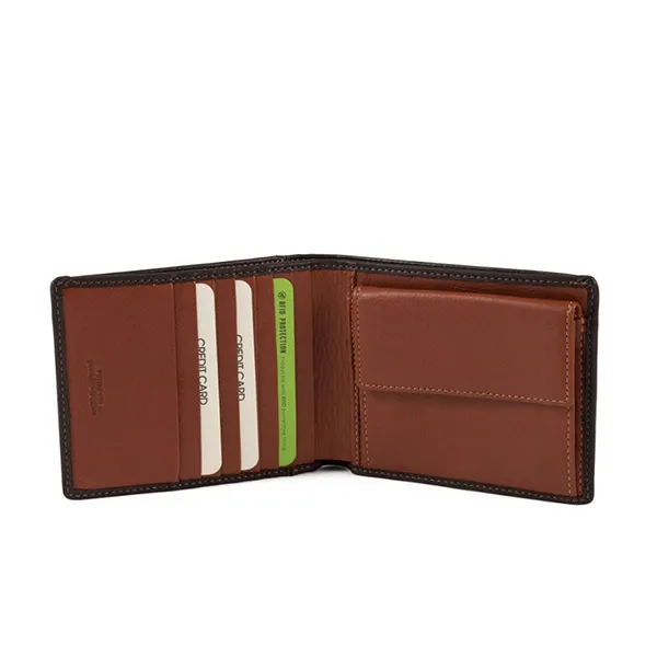 Ví Nam Gianni Conti Wallet 587748-163 Màu Nâu Đậm