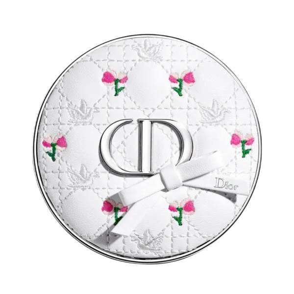 Vỏ Hộp Phấn Nước Dior Forever Cushion Compact Flowery Bow Limited Edition Màu Trắng