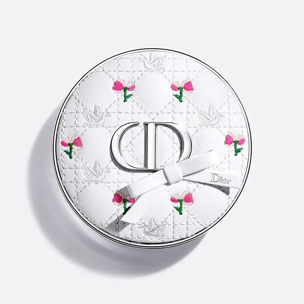 Vỏ Hộp Phấn Nước Dior Forever Cushion Couture Case Flowery Bow Màu Trắng