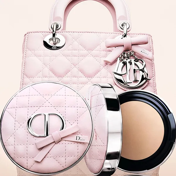 Vỏ Hộp Phấn Nước Dior Forever Cushion Couture Case Pink Bow Màu Hồng