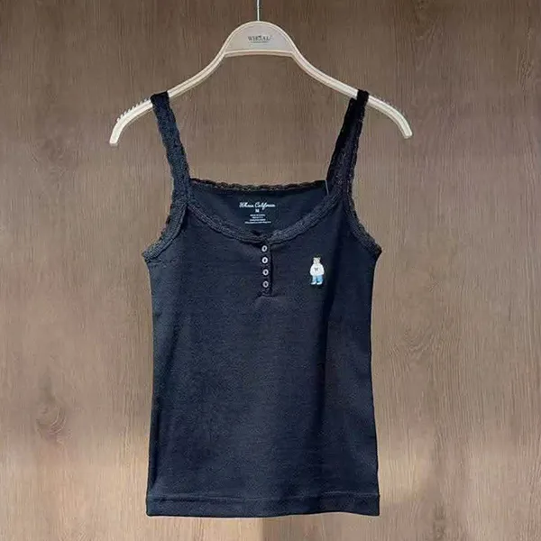 Áo Hai Dây WHOAU Steve WHRNG3753F Black Màu Đen