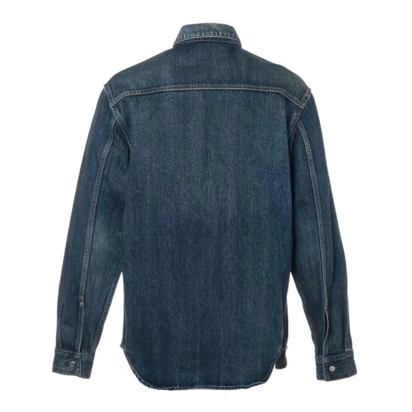 Áo Khoác Jean Nam Dior Denim Jacket 113D585BY513 Màu Xanh Denim Size 38