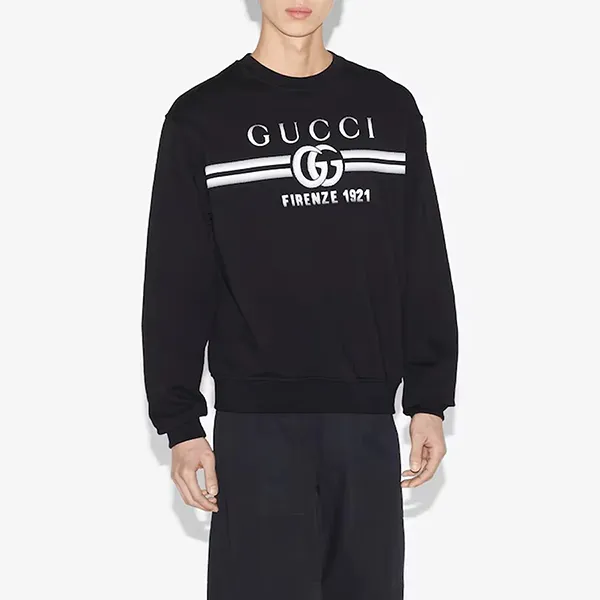 Áo Nỉ Sweater Nam Gucci Sweatshirt 784413 XJGKQ 1152 Màu Đen Size S