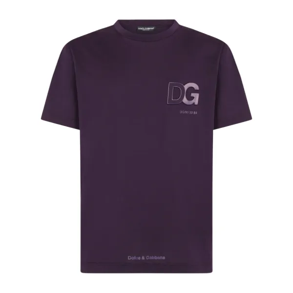 Áo Phông Nam Dolce & Gabbana D&G G8NB3Z FU7EQ B0324 Embossed T-Shirt Màu Tím