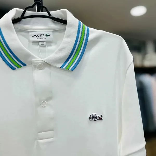 Áo Polo Lacoste Men's Regular Fit DH5661 001 Màu Trắng Size 2