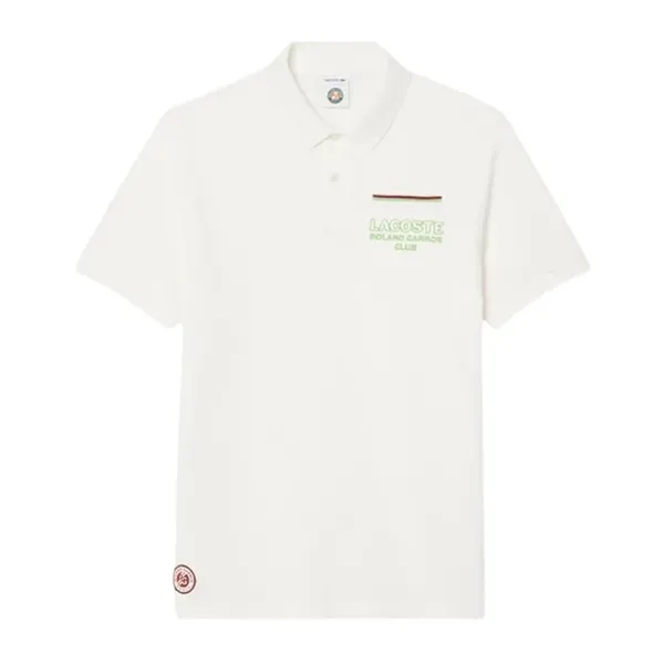 Áo Polo Lacoste X Roland Garros Club Man Shirt PH8742 70V Màu Trắng Size 2