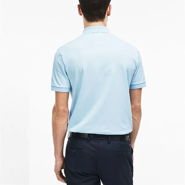 Áo Polo Nam Lacoste Pre-Owned Shirt Regular Light Blue Màu Xanh Nhạt Size 2