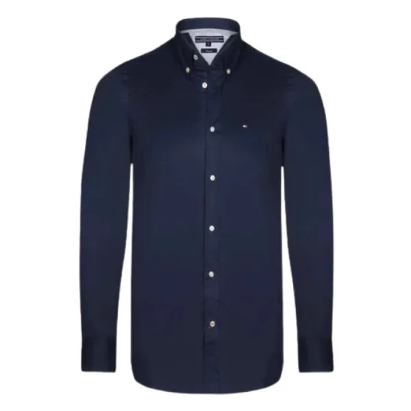 Áo Sơ Mi Dài Tay Nam Tommy Hilfiger Men's Shirt ALAN CHK CF2 / 887820092 Màu Xanh Than Size S