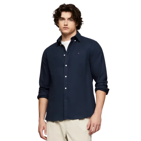 Áo Sơ Mi Dài Tay Nam Tommy Hilfiger Men's Shirt ALAN CHK CF2 / 887820092 Màu Xanh Than Size S