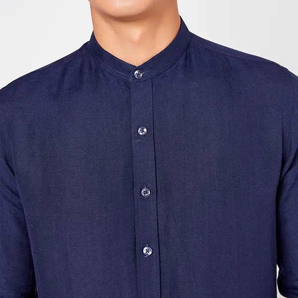 Áo Sơ Mi Linen Nam F2 Fashion & Freedom SMM177-XCT-S-0619 Màu Xanh Đen Size S