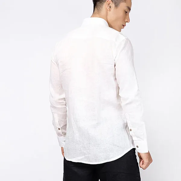 Áo Sơ Mi Nam F2 Fashion & Freedom Linen SMM135-TK-XXL-0619 Màu Trắng Size XXL
