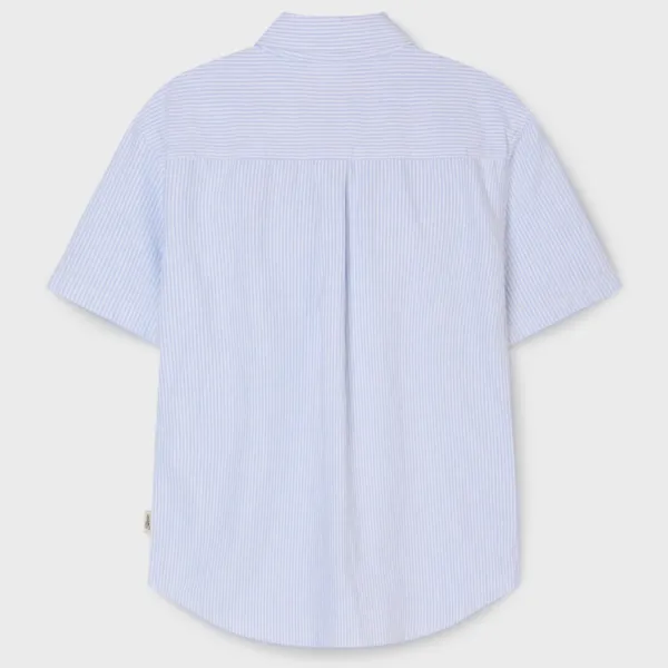 Áo Sơ Mi Nữ WHOAU Steve Oxford Shirts Slim Fit WHYWG2552F-LightBlue Màu Xanh Nhạt