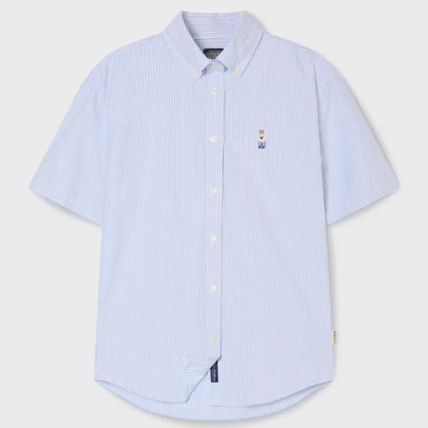 Áo Sơ Mi Nữ WHOAU Steve Oxford Shirts Slim Fit WHYWG2552F-LightBlue Màu Xanh Nhạt