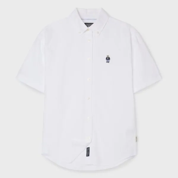Áo Sơ Mi Nữ WHOAU Steve Oxford Shirts Slim Fit WHYWG2552F-White Màu Trắng