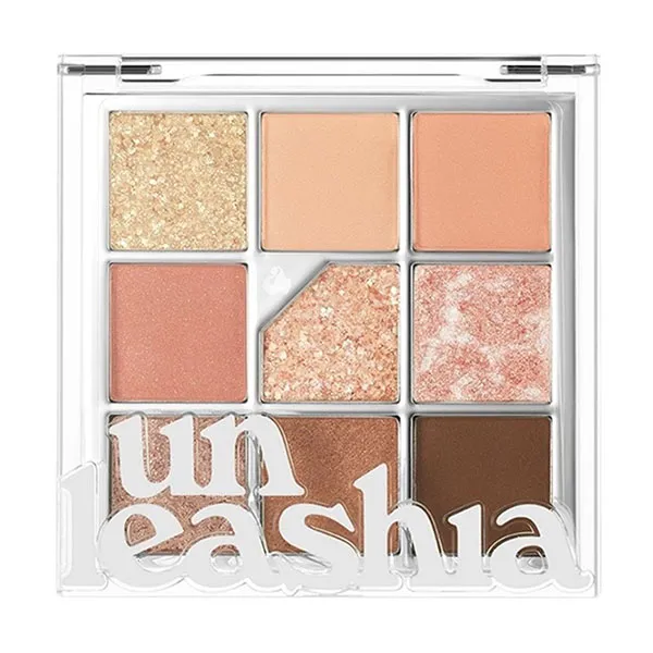 Bảng Phấn Mắt 9 Ô Unleashia Glitterpedia Eye Palette Tone No.3 All Of Coralpink