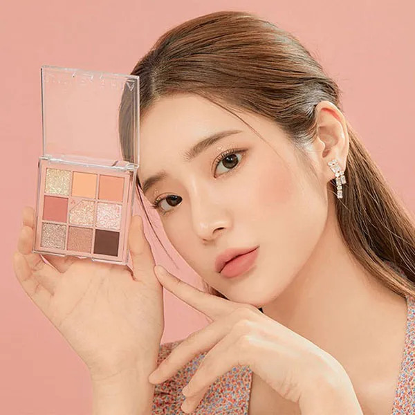 Bảng Phấn Mắt 9 Ô Unleashia Glitterpedia Eye Palette Tone No.3 All Of Coralpink