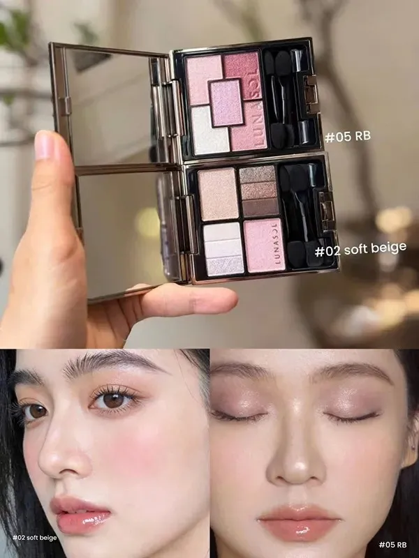 Bảng Phấn Mắt Lunasol Geminate Eyes Màu 05 RB