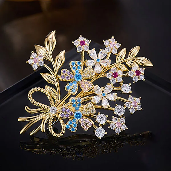 Cài Áo Nữ Meri Floral Gift BR91 Phối Màu