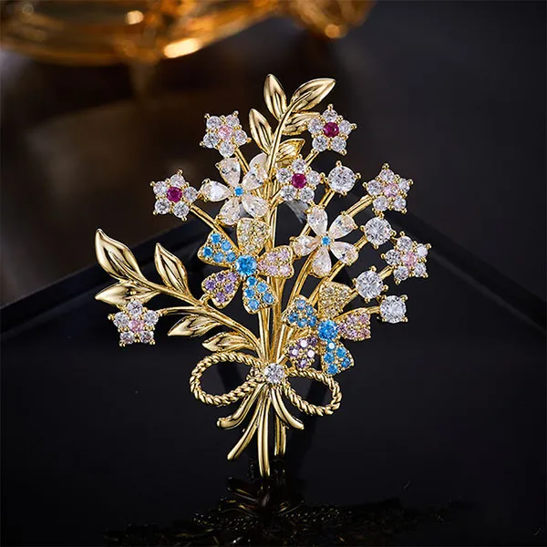 Cài Áo Nữ Meri Floral Gift BR91 Phối Màu